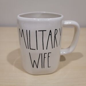 Rae Dunn Artisan Collection Mug By MAGENTA "Military Wife" Lettering Ceramic